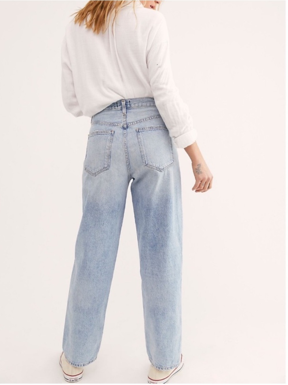 Agolde Light Blue Straight-Leg Jeans - Picture 3 of 11